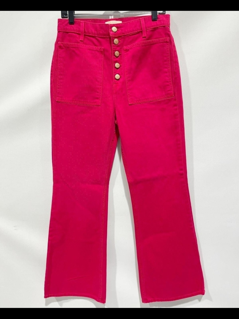 Ulla Johnson Hot Pink High-Rise Jeans